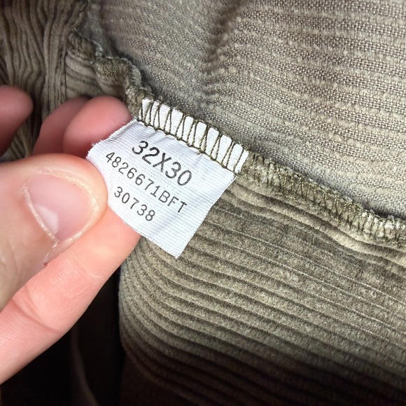 VTG Polo Ralph Lauren Cargo Corduroy Pants Men 32x30 (30x30) Brown Wide Wale 90s - Picture 7 of 13